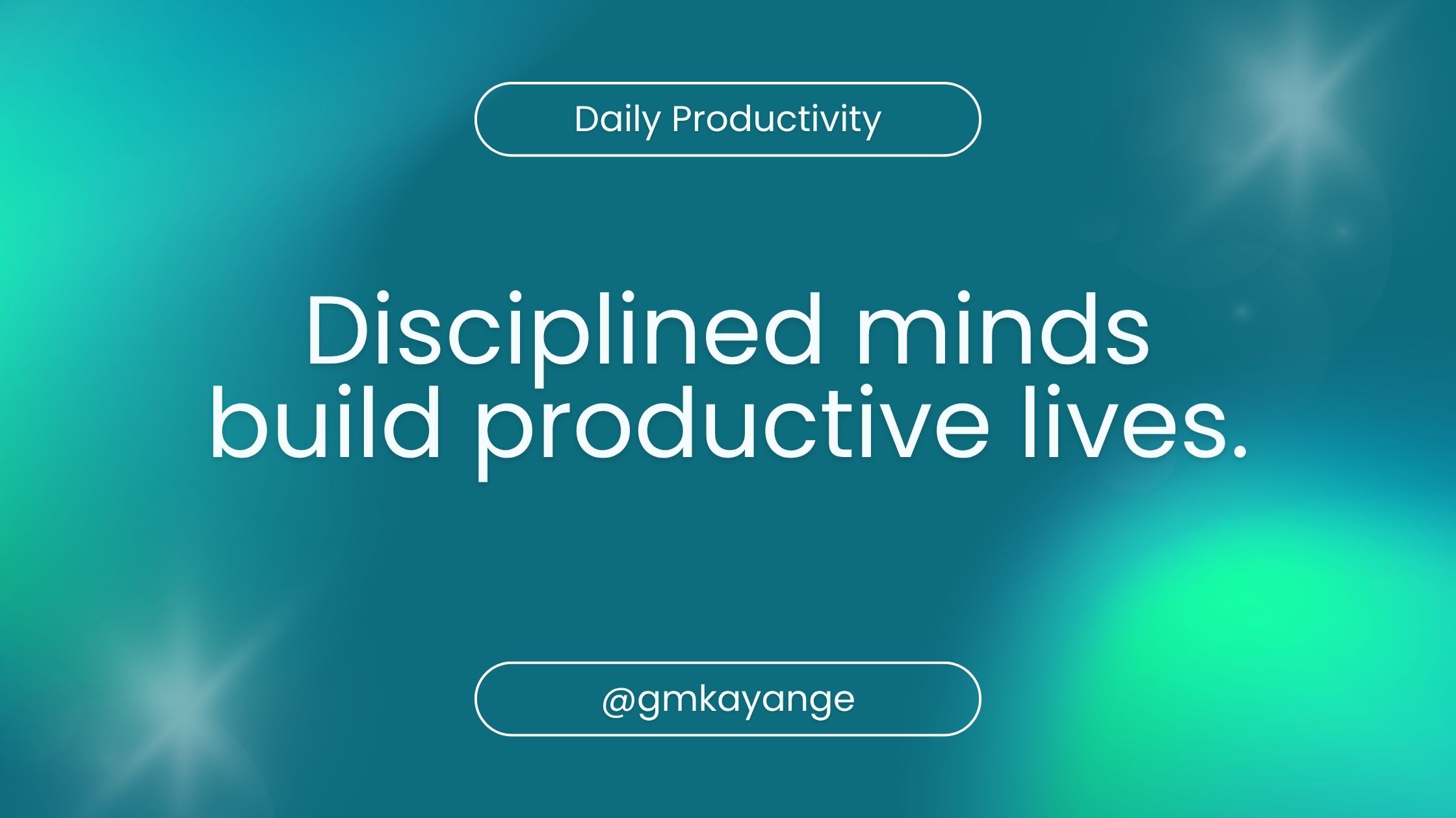 Featured image on how to become disciplined and productive.