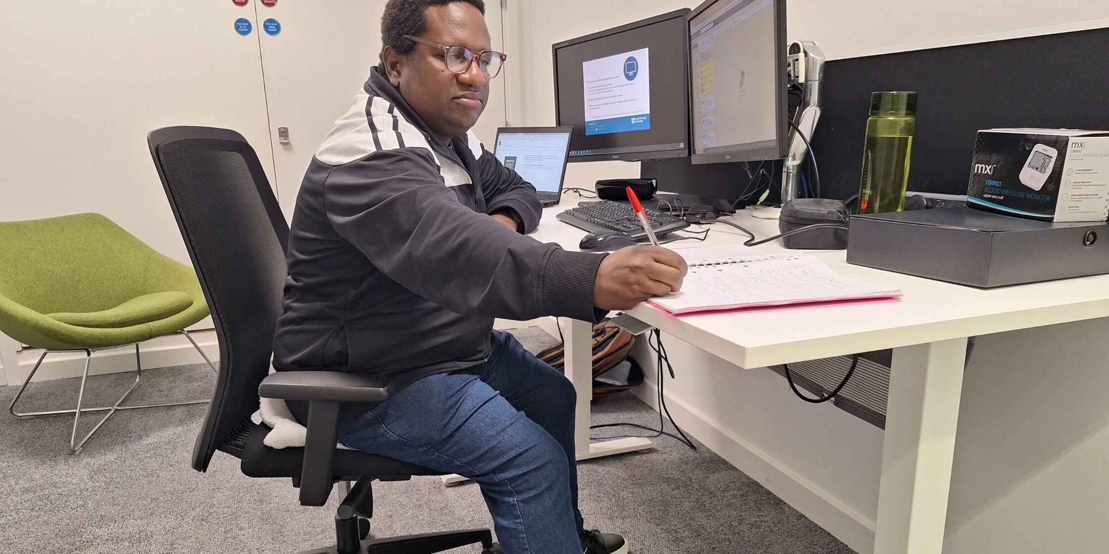 Georeg Kayante, author of this productivity blog, using study tips to plan a focused revision session.