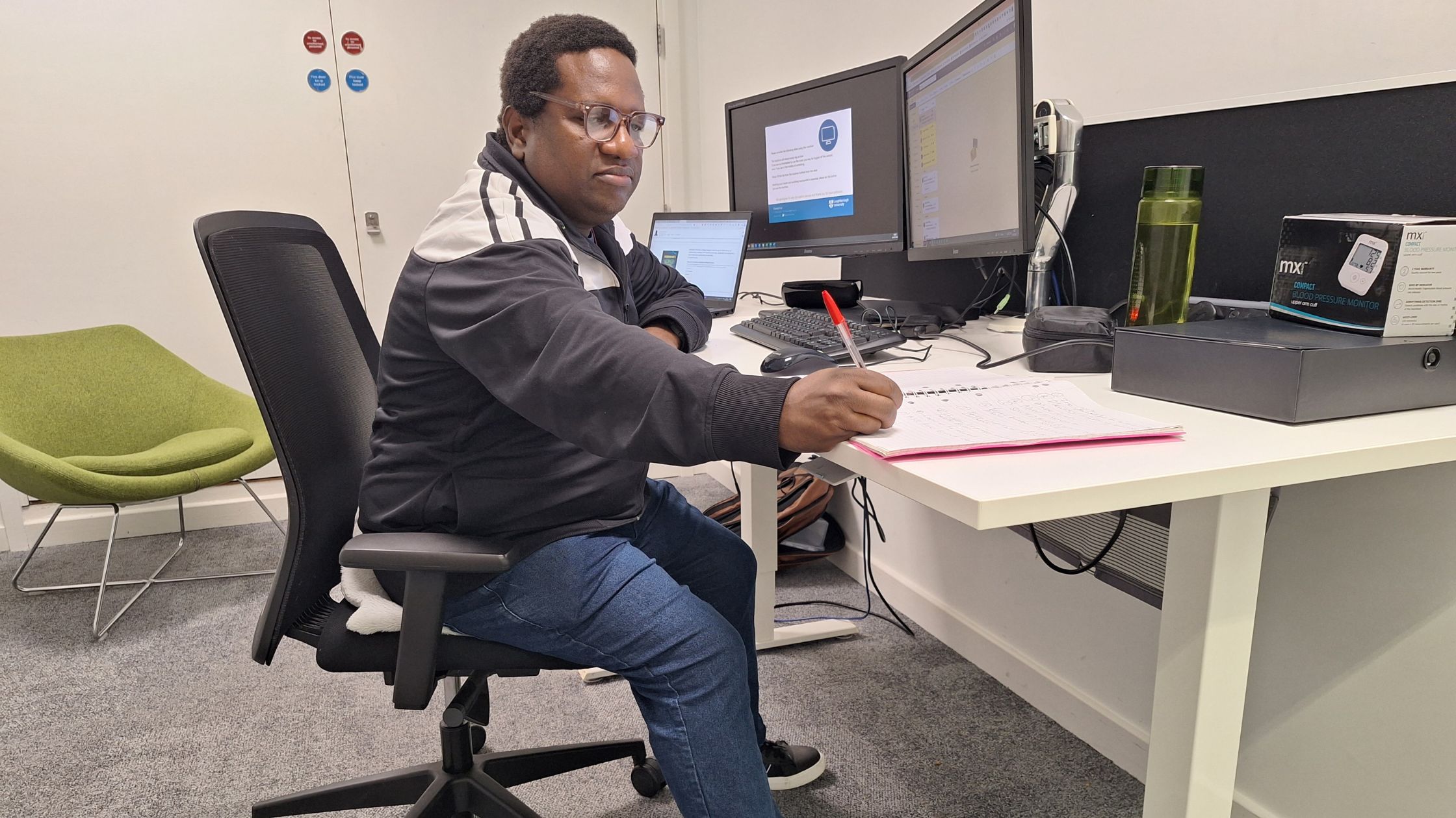 Georeg Kayante, author of this productivity blog, using study tips to plan a focused revision session.