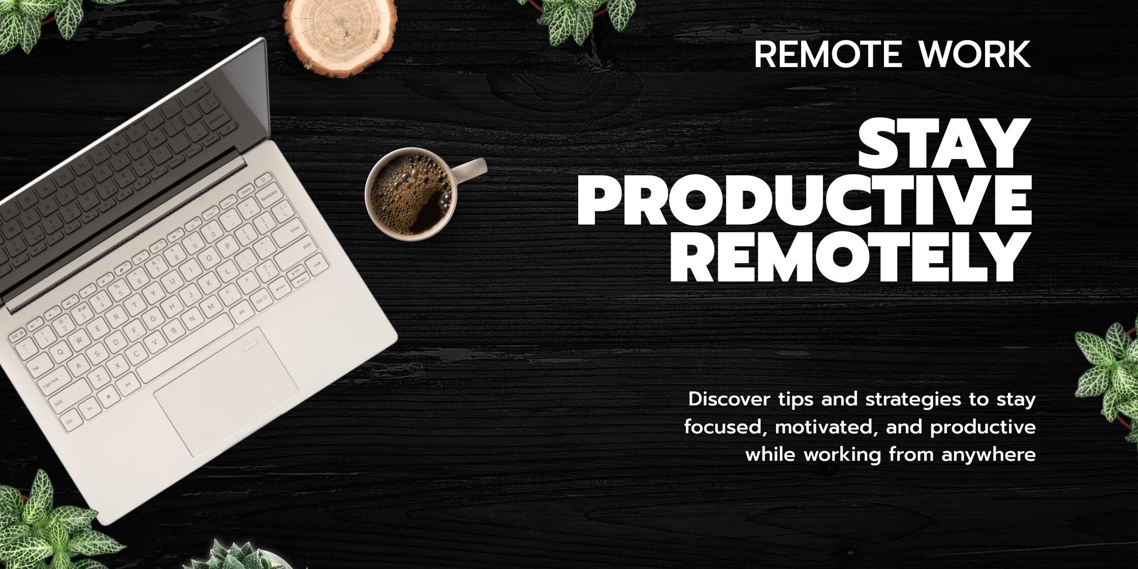 Featured image on staying productive while working remotely