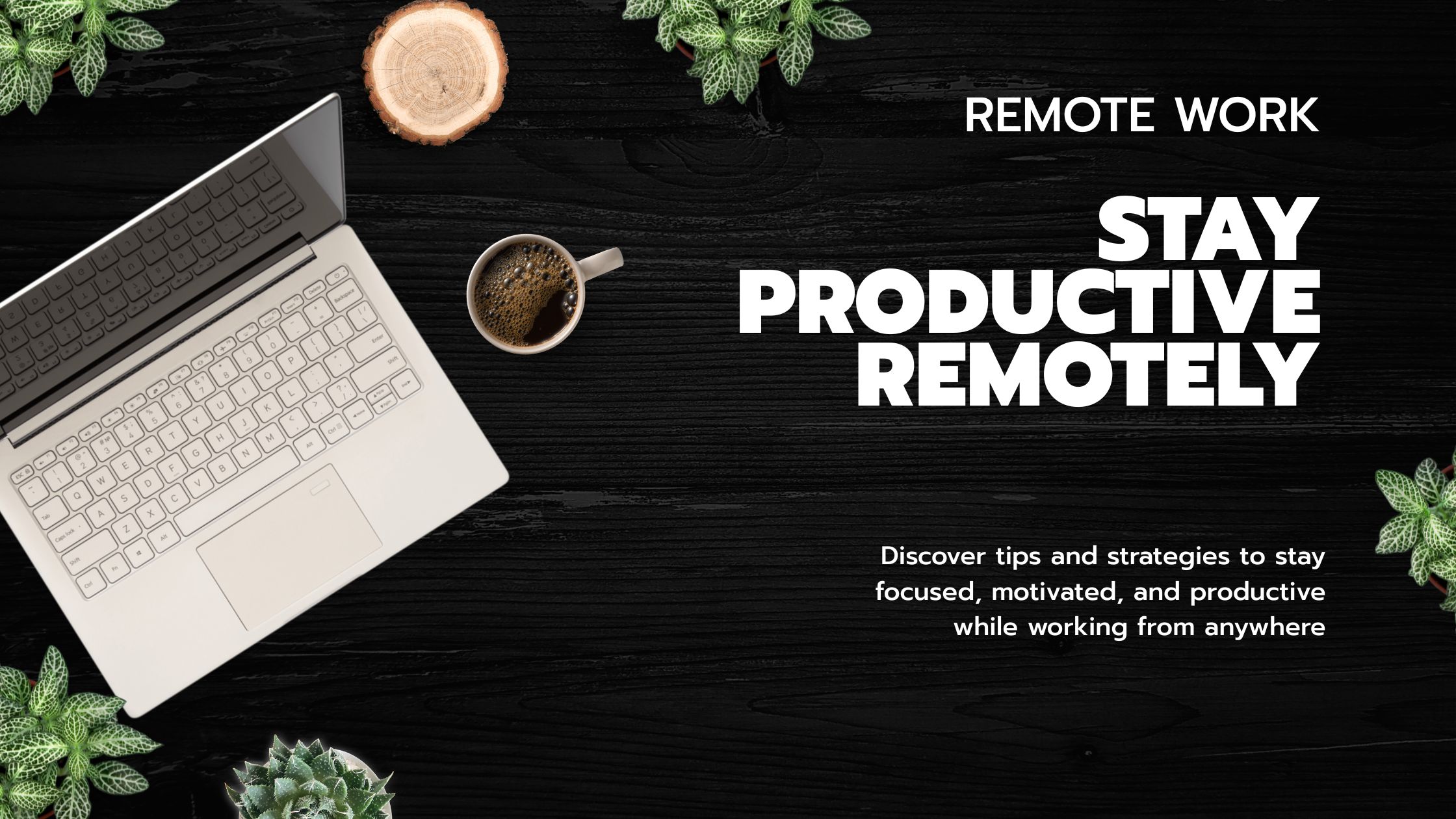 Featured image on staying productive while working remotely