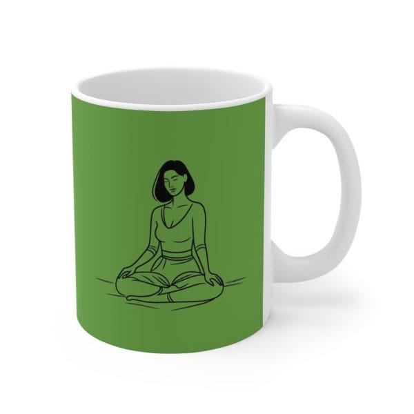 Green Productive Mindsets Mug 11oz - Inspiring Self-Care Gift, Office Coffee Cup, Motivational Mug, Wellness Reminder, Positivity Tea - Image 4